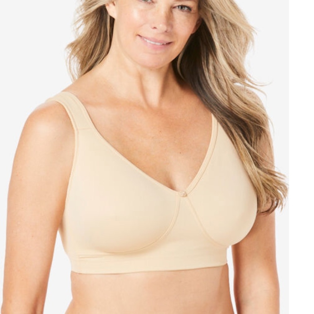 Woman Within Beige Bra